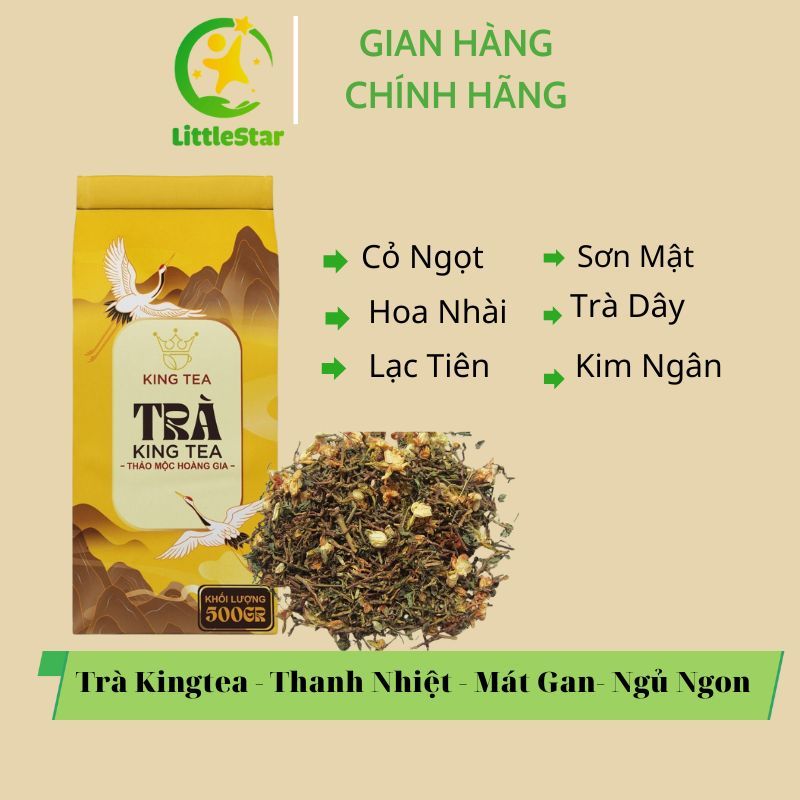Ảnh Trà Thảo Mộc Kingtea - Trà Thanh Nhiệt Mát Gan Tốt Cho Người  Bị Mất Ngủ, Đau Dạ Dày, Tim Mạch,  Huyết Áp 1