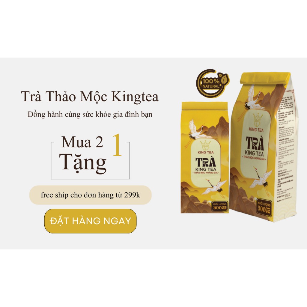 Ảnh Trà Thảo Mộc Kingtea - Trà Thanh Nhiệt Mát Gan Tốt Cho Người  Bị Mất Ngủ, Đau Dạ Dày, Tim Mạch,  Huyết Áp 2