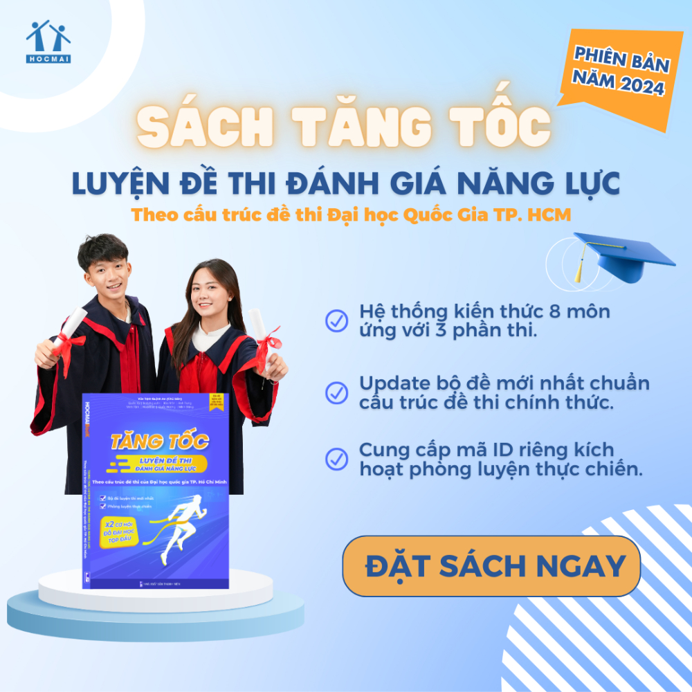 Ảnh Lớp 12 - Tổng hợp bộ sách ôn thi THPT, ĐGNL, ĐGTD - Bí kíp chinh phục Đại học top - Hocmai 3