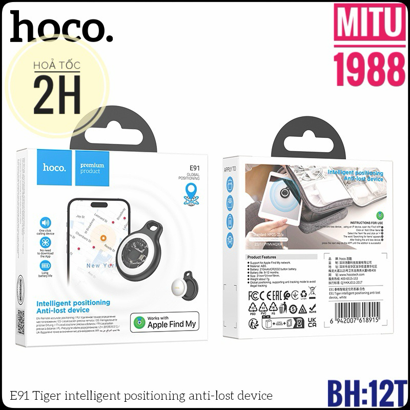 Thiết Bị Định Vị GPS Hoco E91 / E94- Theo Dõi Trẻ Em, Ô Tô, Xe Máy, Thú ...