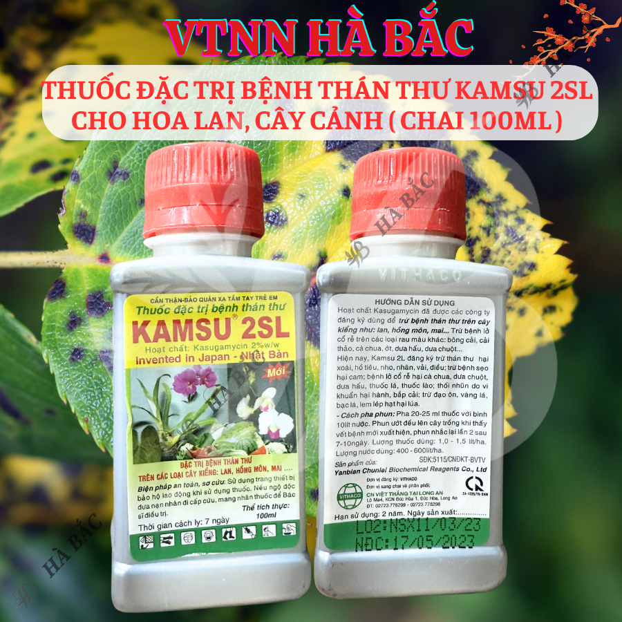 Chế phẩm xử lí Thán Thư KAMSU 2SL Cho Hoa Lan, Cây Cảnh (chai 100ml)