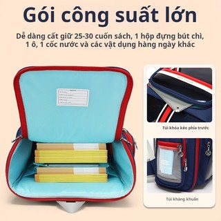 Balo học sinh, Cặp sách học sinh chống gù 22057S - 3332L Xanh Vàng - SUN EIGHT