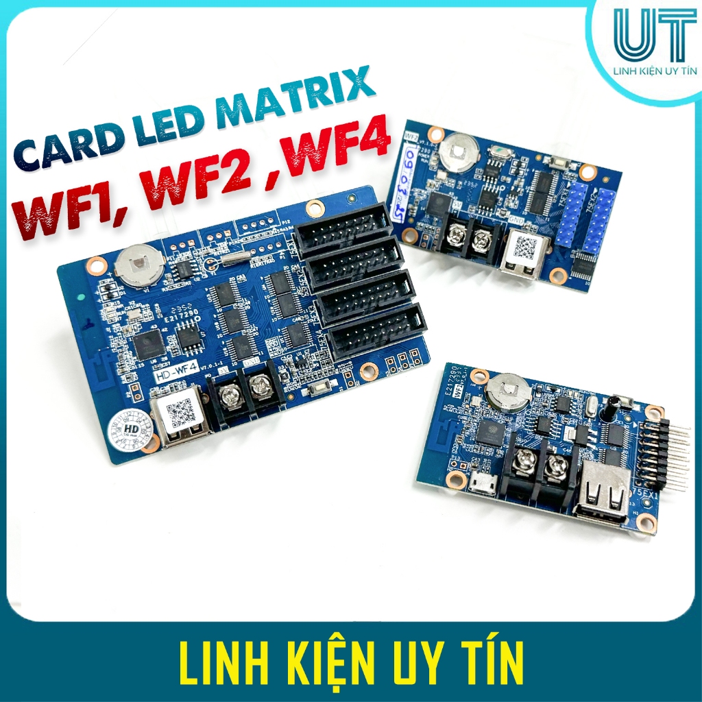 Card Điều Khiển LED Ma Trận HD - WF1 WF2 WF4 Full Màu - Chỉnh Bằng App ...