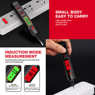 (Bảo hàng 1 năm)HABOTEST🔥 HT89 12~300V NCV Bút thử điện áp AC Máy phát hiện Bút vạn năng kỹ thuật số