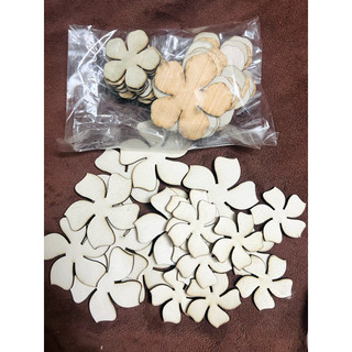 hoa gỗ, lá gỗ (giá 1 túi 20 cái)