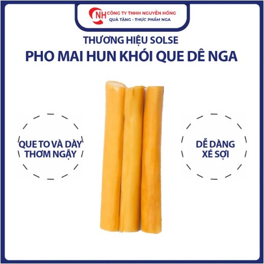Phô mai hun khói sữa dê que 100g phô mai xông khói ăn vặt Nga thơm ngon snack ăn vặt