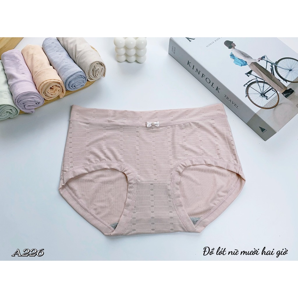 Quần chip nữ mềm mịn cotton co dãn A226, Đồ lót 12h