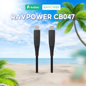 Dây cáp sạc Type C to Type C Ravpower RP-CB047 (1m) - BH 12 Tháng