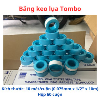 Băng keo lụa Tombo - băng tan - cao su non quấn ống nước, keo lụa Malaysia Tombo 9082 (5 cuộn)