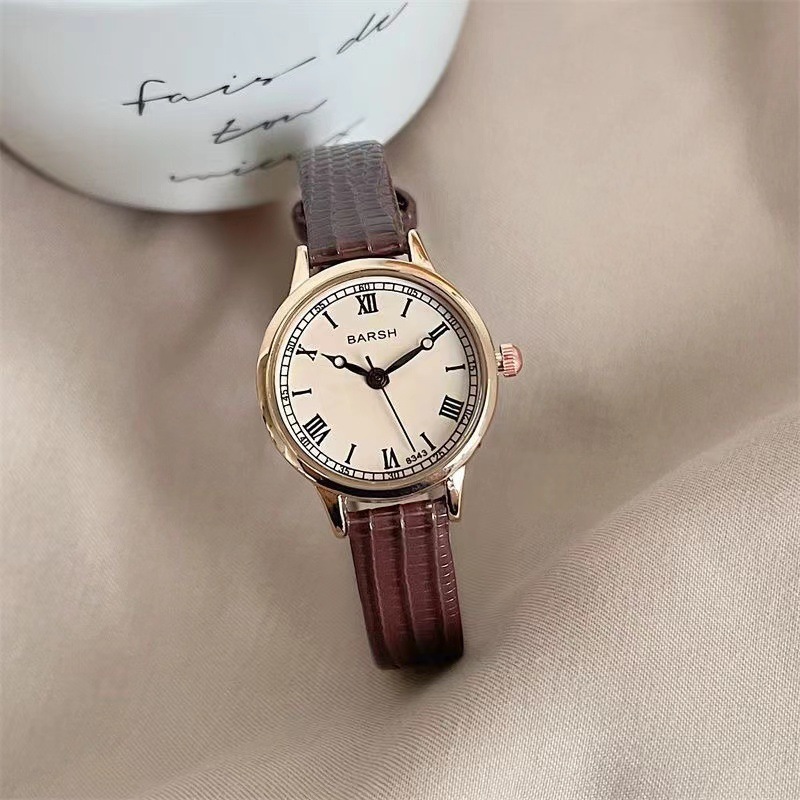Đồng hồ nữ Barsh B303 thời trang dây da mềm êm tay, mặt nhỏ xinh xắn ...