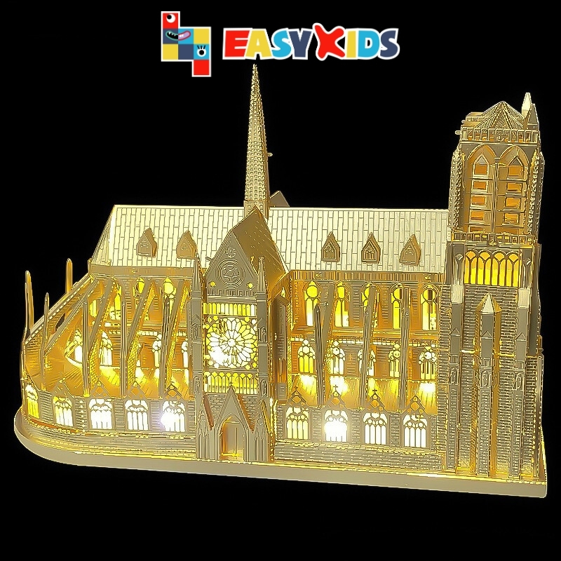 Mô Hình 3D Kim Loại Tự Lắp Ráp Công Trình Kiến Trúc Thế Giới [Tự ráp]