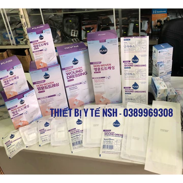 ✅ Băng Keo Y Tế Có Gạc Vô Trùng PLAID Non-woven Wound dán vết mổ Băng gạc vô trùng Young Wound Dressing dán vết thương