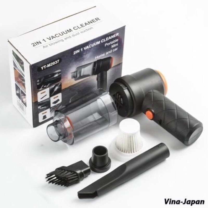 Máy hút bụi cầm tay mini không dây lực hút cực mạnh, hút bụi xe ô tô, giường nệm lông chó mèo đa chức năng