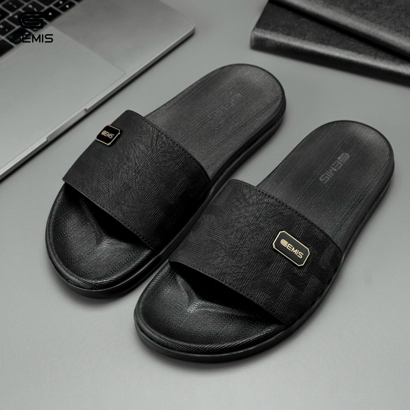 Ảnh Dép lê nam hè 2024 đế cao su đúc size 38-43 Slipper Quai Ngang Jean Đế Bằng DéP Dép lê 1