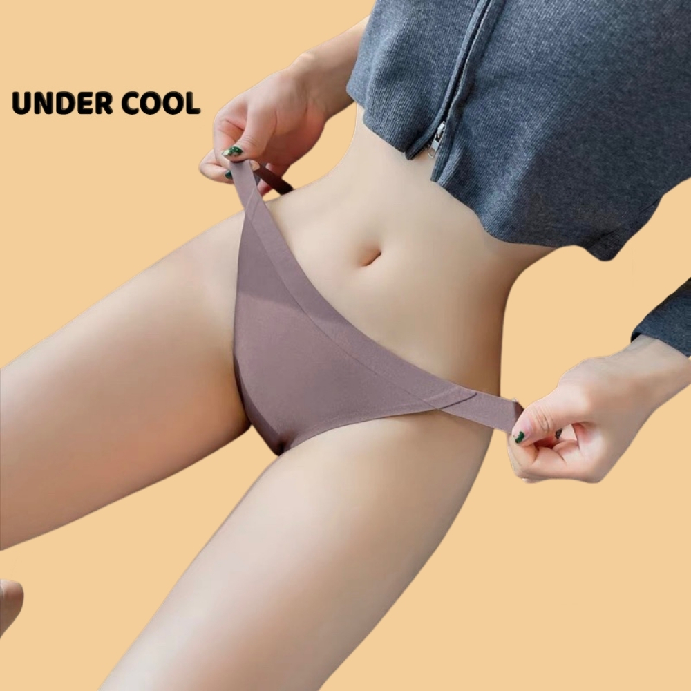 Quần Lót Nữ Đúc Su Tàng Hình UNDERCOOL dáng hở sườn cao cấp mềm mại kháng khuẩn sexy quyến rũ gợi cảm QL33