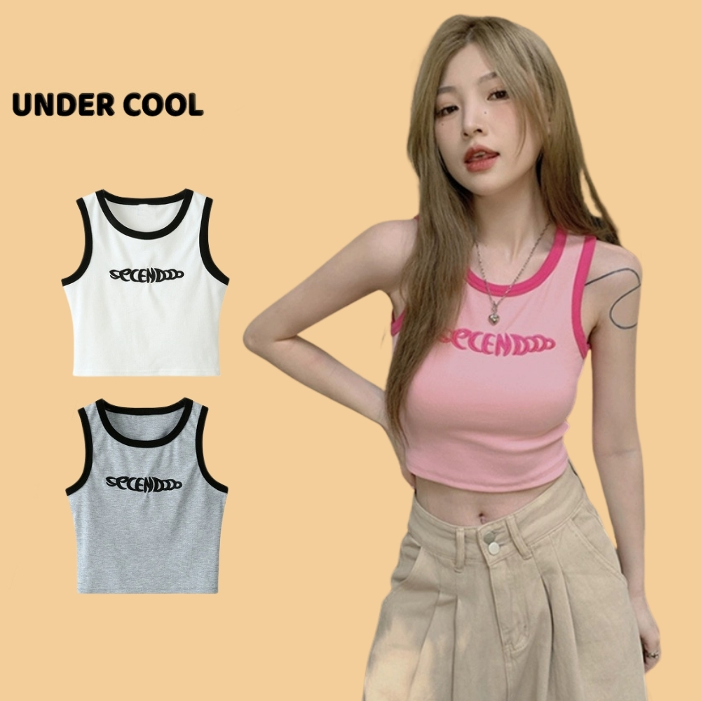 Áo Bra Ba Lỗ Viền UNDERCOOL Thun Gân Cao Cấp Cotton Kèm Mút Đệm Ngực Nhiều Màu Sắc trendy hồng babytee AB28