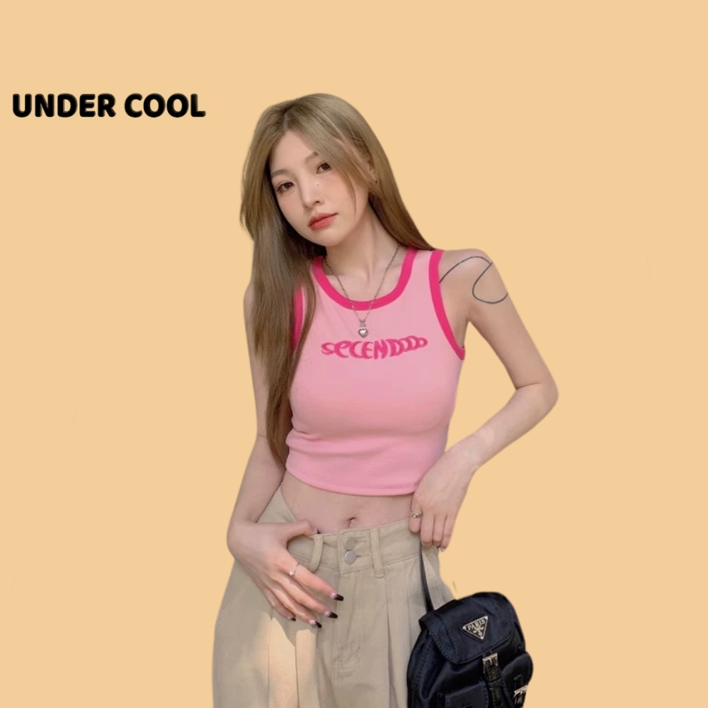 Áo Bra Ba Lỗ Viền UNDERCOOL Thun Gân Cao Cấp Cotton Kèm Mút Đệm Ngực Nhiều Màu Sắc trendy hồng babytee AB28