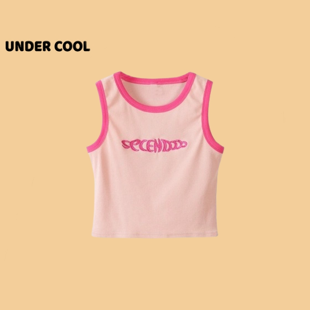 Áo Bra Ba Lỗ Viền UNDERCOOL Thun Gân Cao Cấp Cotton Kèm Mút Đệm Ngực Nhiều Màu Sắc trendy hồng babytee AB28