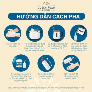 Sữa Bột Ocean Road Dairies Organic A2 Protein Úc Số 1/2/3 - Dinh Dưỡng Thuần Khiết Cho Bé (900g)