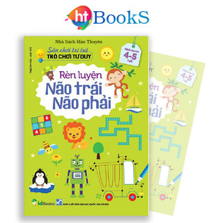 Sách- Rèn Luyện Não Trái Não Phải Trò Chơi Tư Duy Cho Bé Từ 4 5 Tuổi- Sách Thiếu Nh Đồ Chơi Trí Tuệ Rèn Luyện Thông MInh