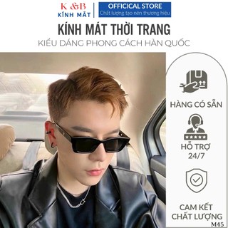 SALE SHOCK 50% Kính Mát Thời Trang Nam Nữ Gọng Chữ Nhật Phong Cách Hàn Quốc Chống Tia UV400 - M45