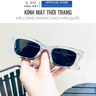 SALE SHOCK 50% Kính Mát Thời Trang Nam Nữ Gọng Chữ Nhật Phong Cách Hàn Quốc Chống Tia UV400 - M45