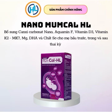[TẶNG KÈM QUÀ] Nano Mumcal - Viên Uống Bổ Sung Canxi Từ Tảo Viên - Bổ Sung Canxi, DHA, Vitamin D3, Vitamin K2 - MK7, FOS