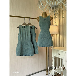QCCC 82305 Váy bò suông thêu tim màu tây form nhỏ