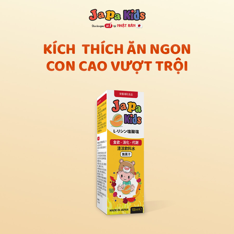 Ảnh Siro ăn ngon Japa Kids giúp con ăn ngon , tăng cân đều , phát triển toàn diện nhập khẩu Nhật Bản 1