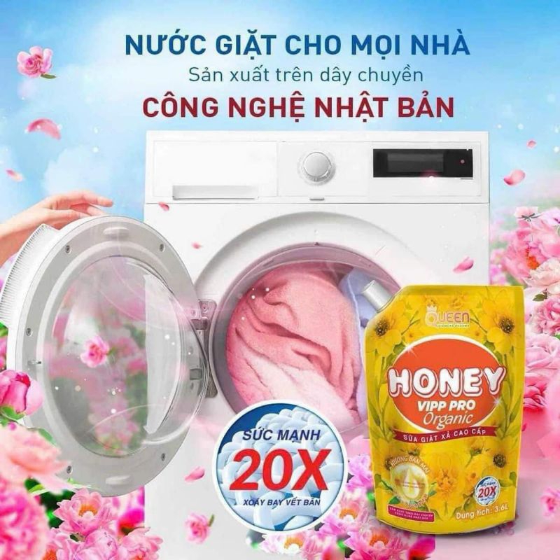 Nước giặt Honey, dung lượng 3,6L siêu rẻ