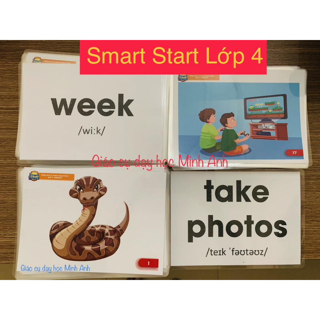 Thẻ Flashcard A5 Tiếng Anh i-Learn Smart Start Lớp 4 (mới nhất) in 2 ...