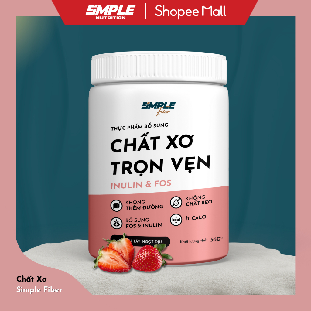 [HSD 27/9] Bột Uống Chất Xơ Trọn Vẹn Vị Dâu Simple Fiber By Simple ...