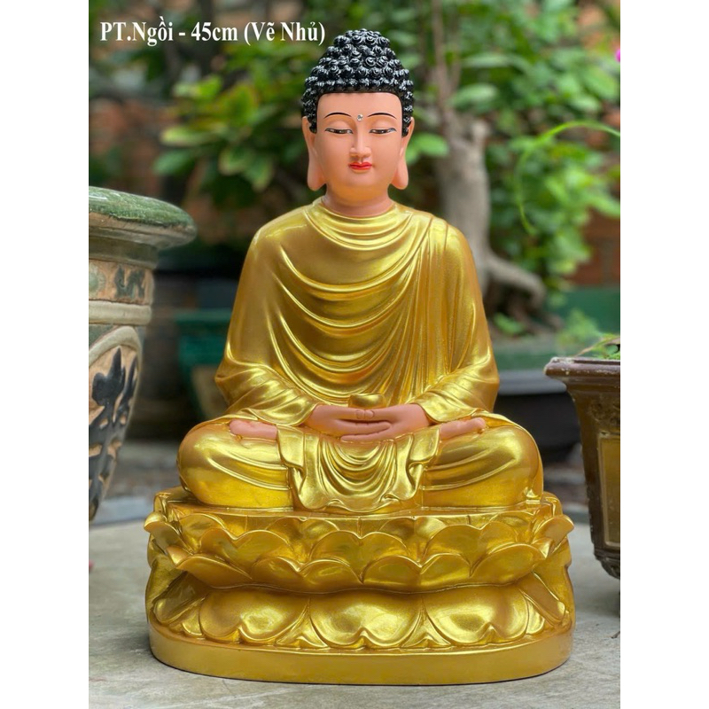 TƯỢNG PHẬT BỔN SƯ THÍCH CA MÂU NI cao 45cm chất liệu poly 🌼🌼