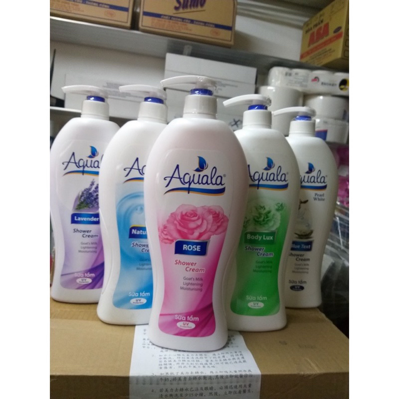 SỮA TẮM AQUALA 5 MÙI 1200ML