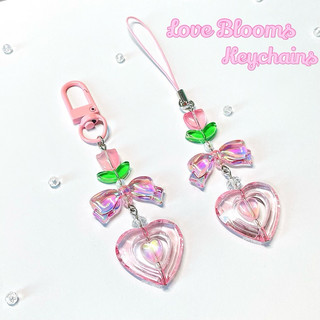 Móc Khoá Tulip 𝗟𝗢𝗩𝗘 𝗕𝗟𝗢𝗢𝗠𝗦 - Dây Đeo Điện Thoại, Collect Book Handmade by Carem ✿