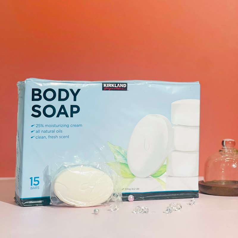 Xà bông Mỹ tẩy da chết tắm trắng dưỡng ẩm Kirkland Signature Body Bar