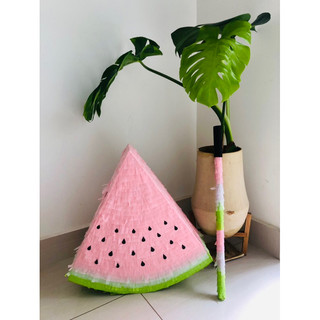 [Tặng gậy đập] – Pinata Dưa Hấu WaterMelon Trò Chơi Đập Kẹo _ Trang Trí Sinh Nhật Cho Bé Trai và Bé Gái