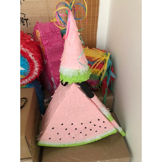 [Tặng gậy đập] – Pinata Dưa Hấu WaterMelon Trò Chơi Đập Kẹo _ Trang Trí Sinh Nhật Cho Bé Trai và Bé Gái