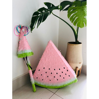 [Tặng gậy đập] – Pinata Dưa Hấu WaterMelon Trò Chơi Đập Kẹo _ Trang Trí Sinh Nhật Cho Bé Trai và Bé Gái