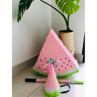 [Tặng gậy đập] – Pinata Dưa Hấu WaterMelon Trò Chơi Đập Kẹo _ Trang Trí Sinh Nhật Cho Bé Trai và Bé Gái