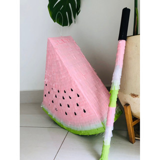[Tặng gậy đập] – Pinata Dưa Hấu WaterMelon Trò Chơi Đập Kẹo _ Trang Trí Sinh Nhật Cho Bé Trai và Bé Gái