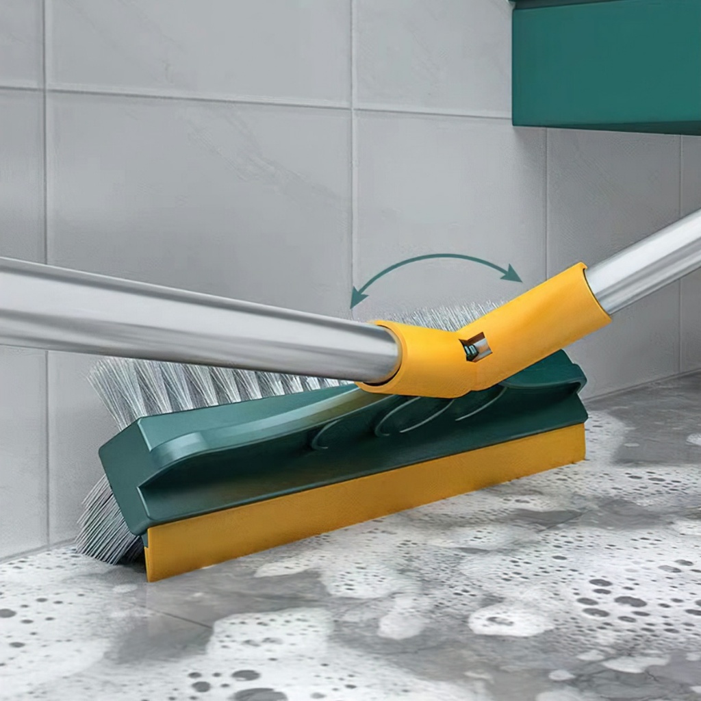 Cây Chổi Chà Sàn Và Gạt Nước Nhà Tắm, Nhà Vệ Sinh Đa Năng - Chổi Quét Dọn, Chà Toilet, WC, Sân