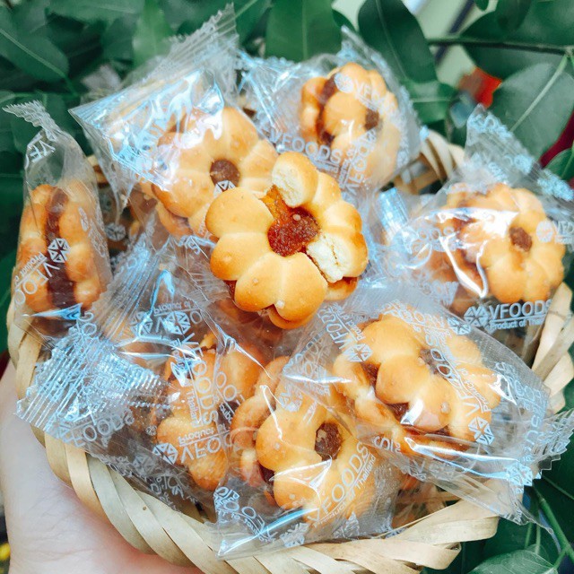 1Kg Bánh Quy Bông Mai Nhân Mứt Thơm(dứa)/ 500g_mềm, ngon