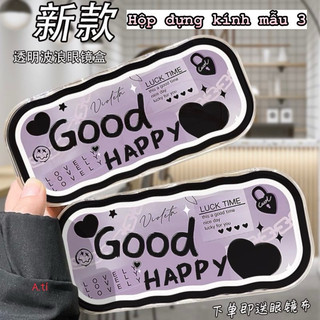 Hộp đựng kính mắt tiện ích hoạ tiết siêu cute mẫu mới 2024