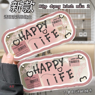 Hộp đựng kính mắt tiện ích hoạ tiết siêu cute mẫu mới 2024
