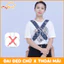 Đai địu vải có chùm đầu cho em bé sơ sinh trẻ em 3 - 18 tháng tuổi ngồi chính hãng MySun