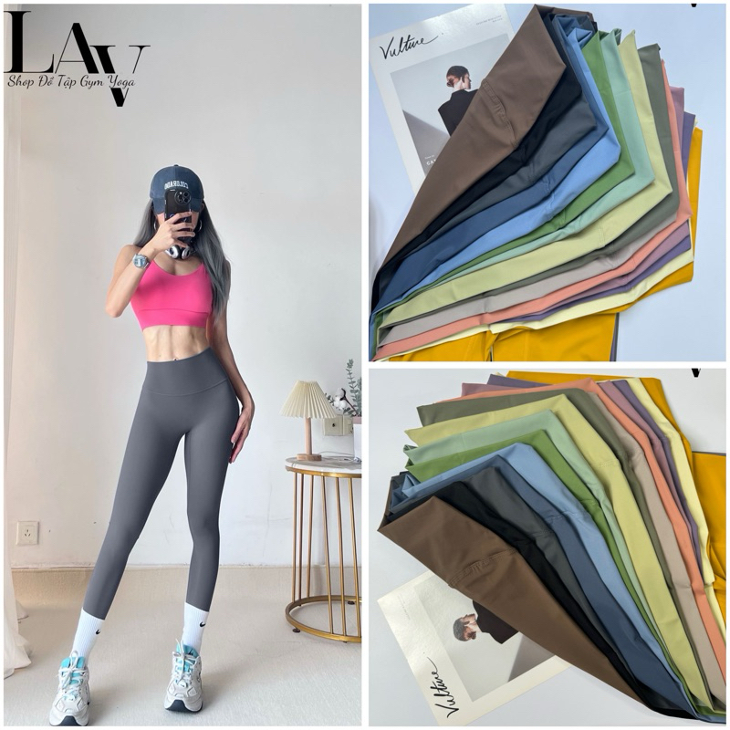 Quần tập yoga, gym legging nữ chất thun lạnh lulu mềm mịn co giãn – LAV Activewear/M80100 M&Y