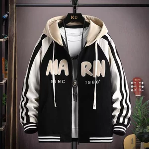Áo Khoác Nỉ MARN Phong Cách BOMBER Cực Mới Siêu ĐẸP Nón Phối Màu