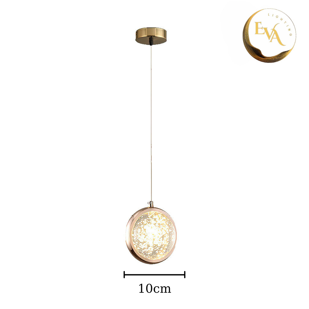 Đèn thả pha lê EVA B01-1 đèn thả decor đầu giường, thả bàn ăn, thả phòng khách phong cách hiện đại bảo hành 12 tháng