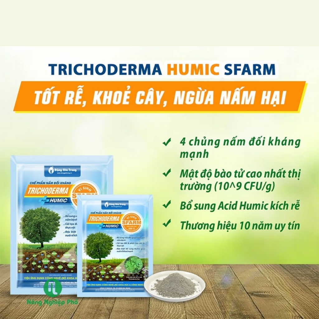 Trichoderma Plus Humic Gói 500 gram - Chế phẩm nấm đối kháng - Có humic ...